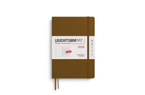 LEUCHTTURM WEEKLY PLANNER 2026 & NB A5 HC 12 MONTHS SPICE BROWN 372662